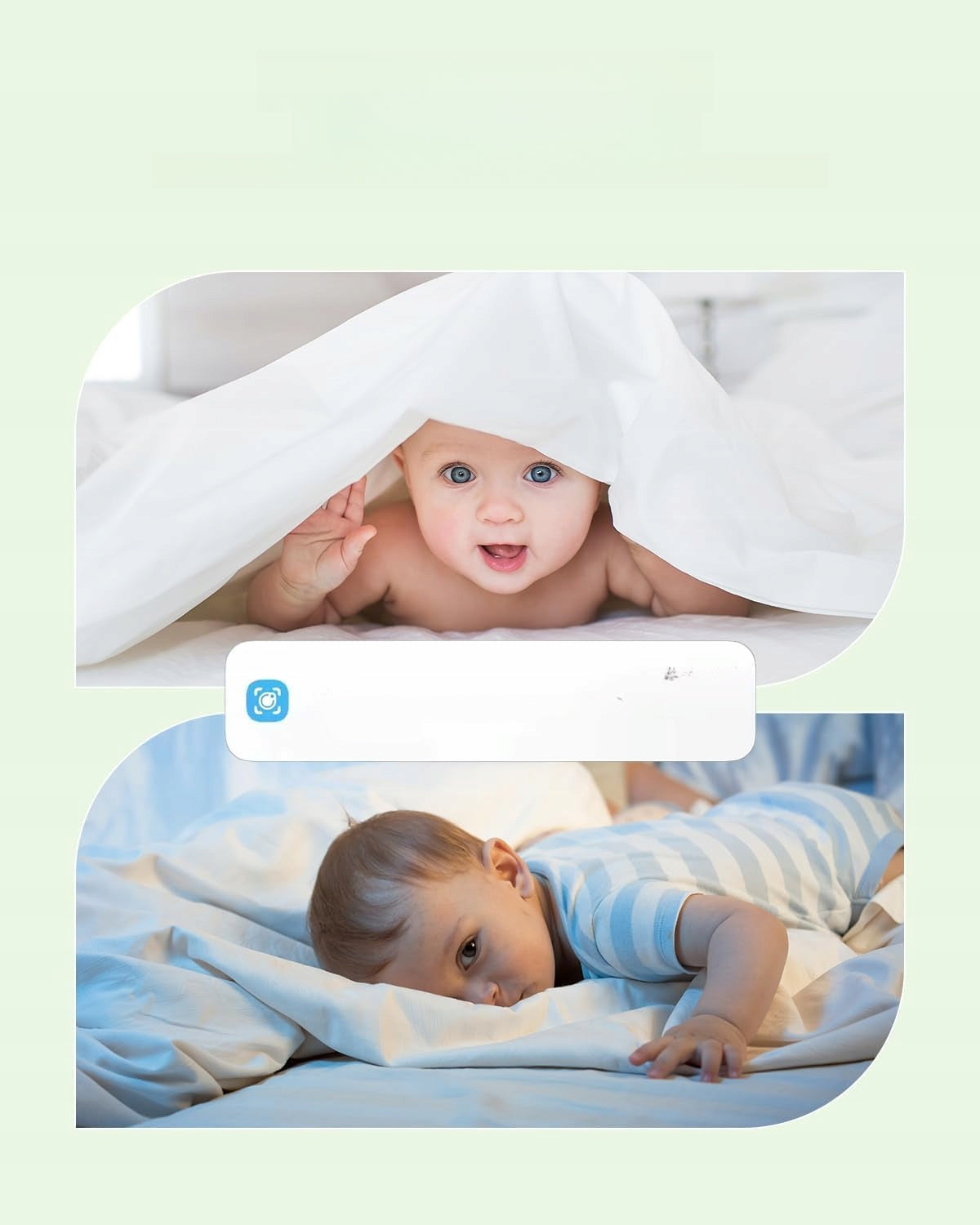 Nanny Electronic Video Monitor Rotating Camera 2K Night Vision 10M COCO Brand COCOCAM