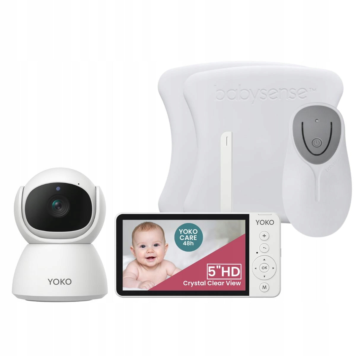 Nanny YOKO X5 + Breath Monitor Babysense 8 new generation