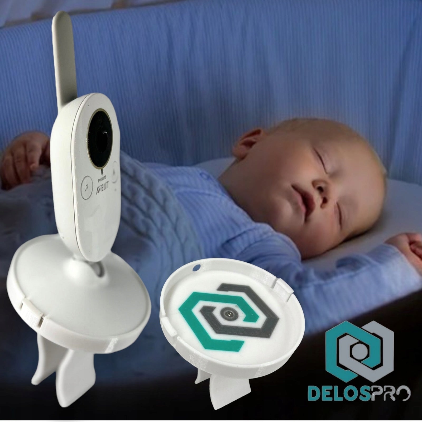 Nanny clip holder – designed for PHILIPS Avent SCD831/52 , 15 degrees Manufacturer code D25-001-100-997