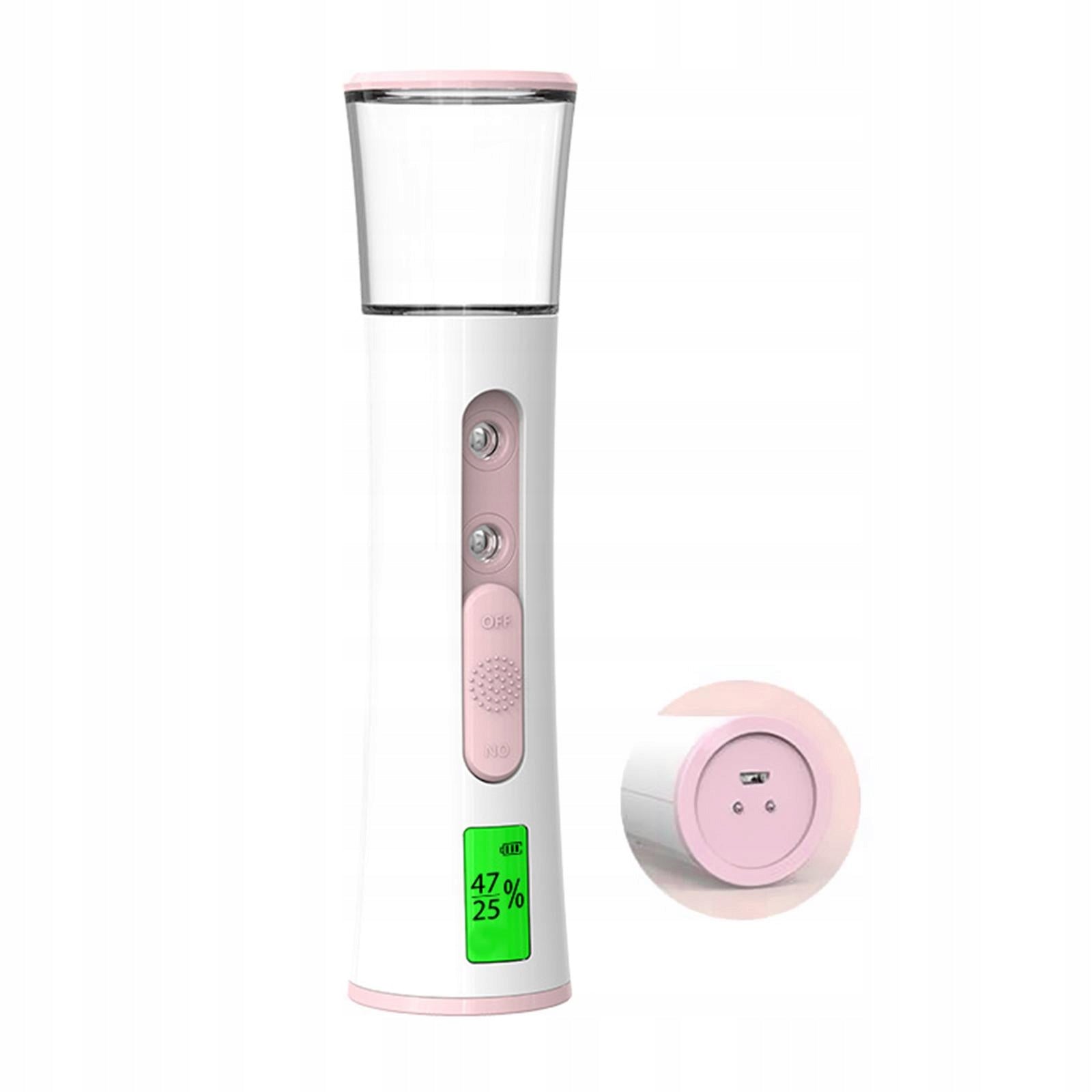 Nano Facial Mist Portable Mini Face Steamer for Eyelash White Pink Medical device no