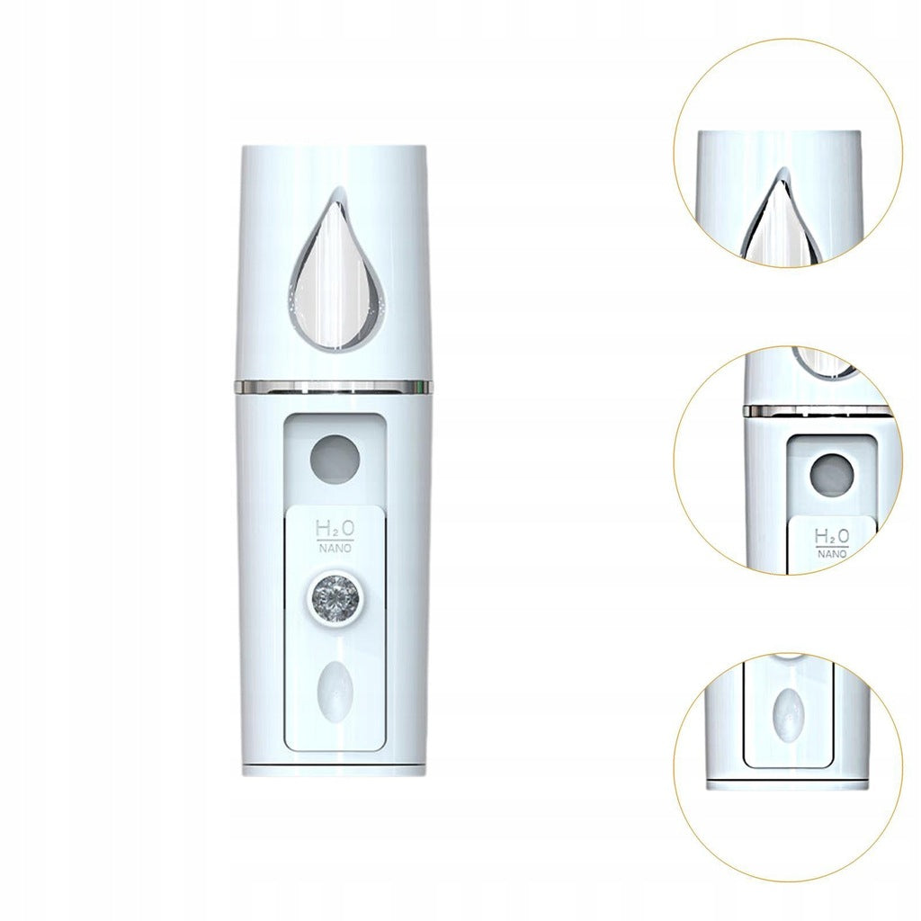 Nano Mist Humidifier - Multifunctional, Compact, Face, White 2pcs Packaging status original