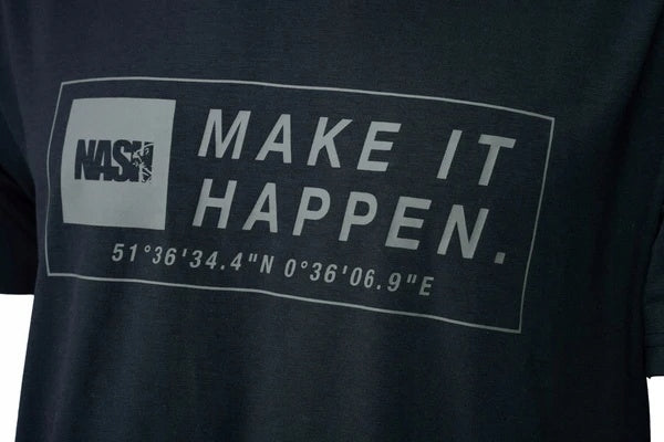 Nash T-shirt MAKE IT HAPPEN COORDINATES T-SHIRT BLACK XXXL Manufacturer code C2209