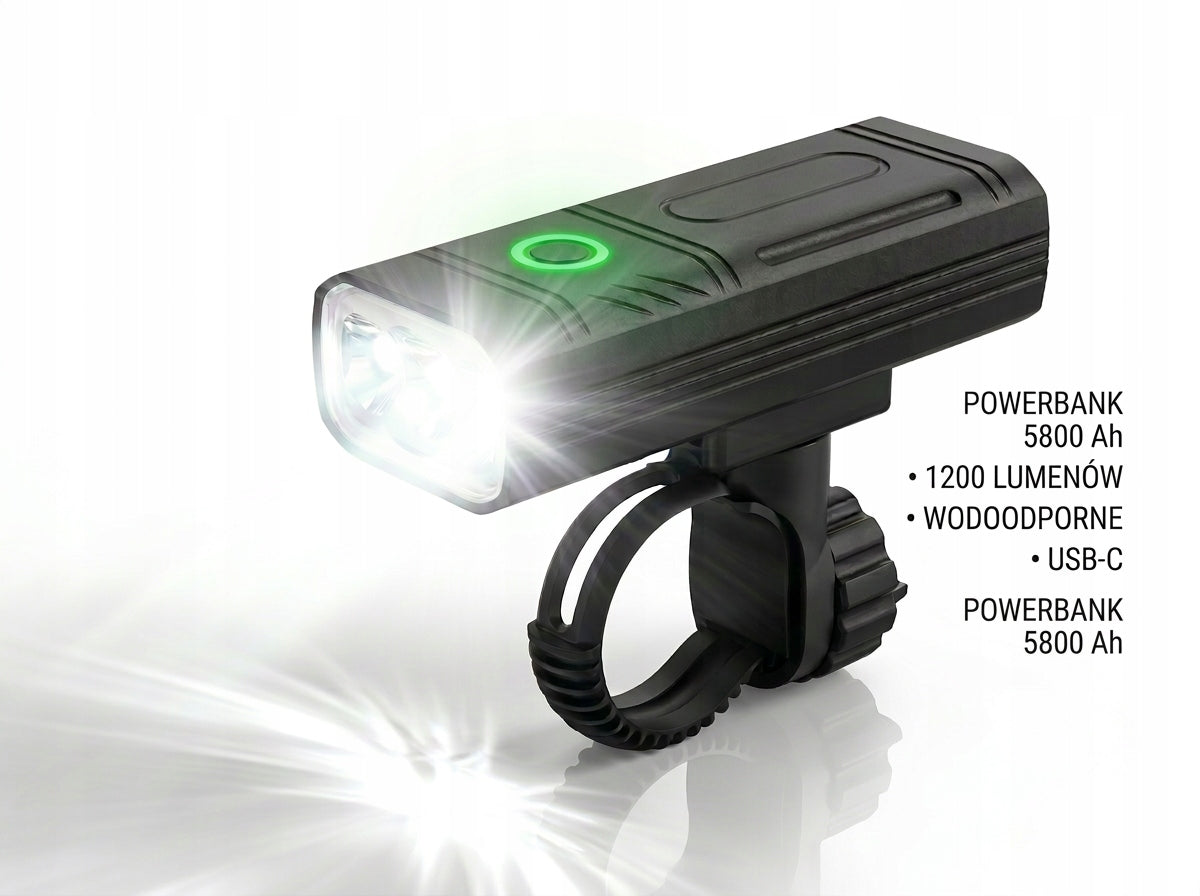 NatFire P30 ALUMINUM Front Bike Light – Powerful Power and Durability Brand no brand