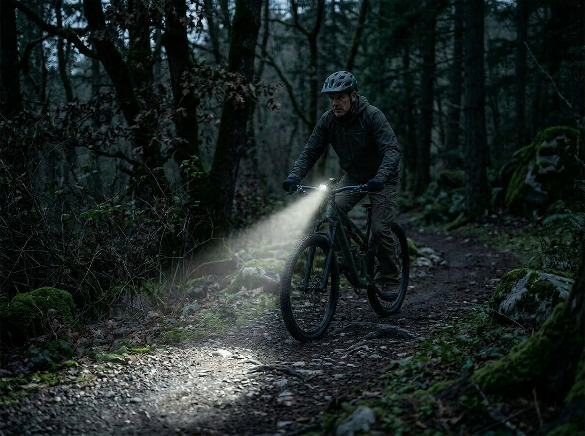 NatFire P30 ALUMINUM Front Bike Light – Powerful Power and Durability Packaging status original