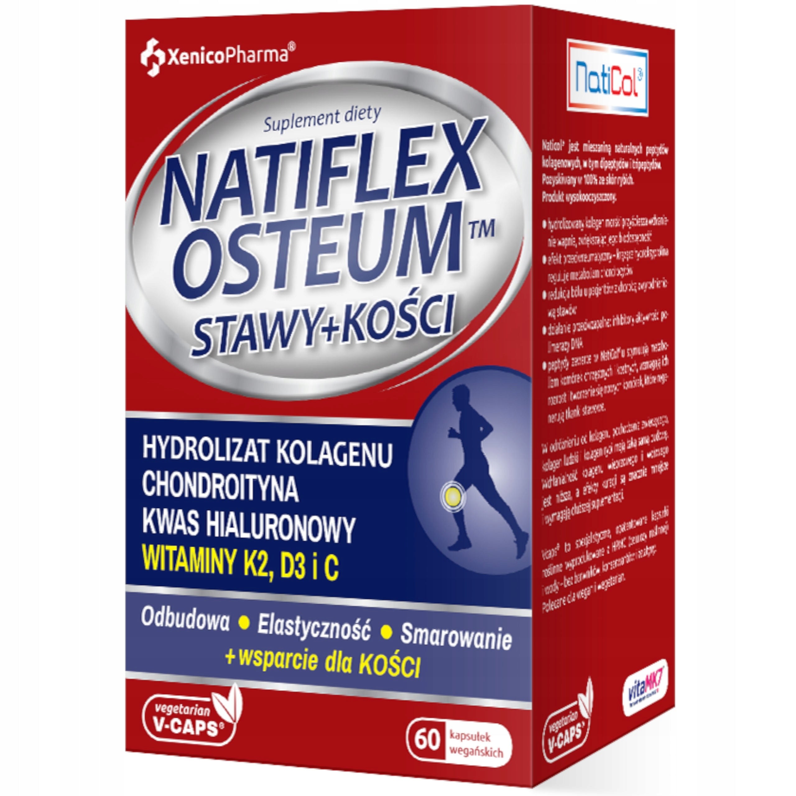 Natiflex Osteum Hyaluronic Acid Joint Support Xenico Pharma 60 Pack