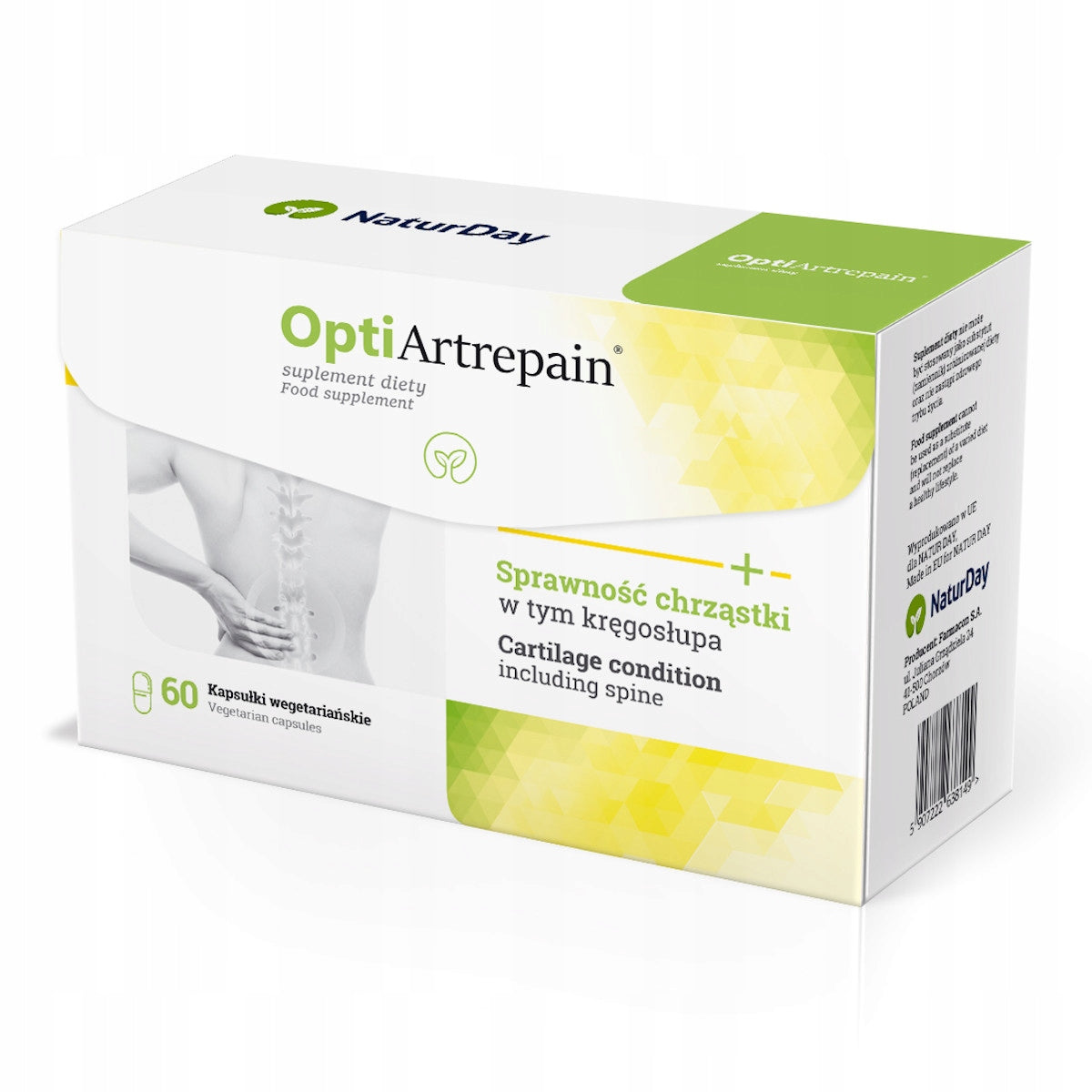 NaturDay Opti Artrepain Supports joint and spine performance 60 kaps Manufacturer code 5907222638149