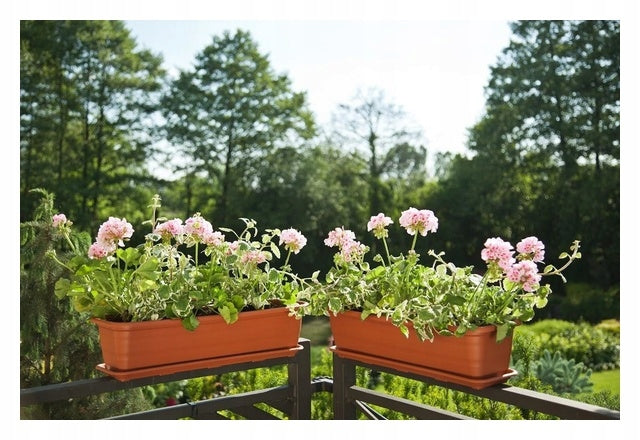 Natura balcony box 1000x187x14mm brick red Weight 0.72 kg