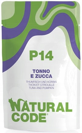 Natural Code Cat P14 - tuna, pumpkin sachet 70g