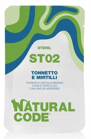 Natural Code ST02 tuna wet food for sterilized cats 70g