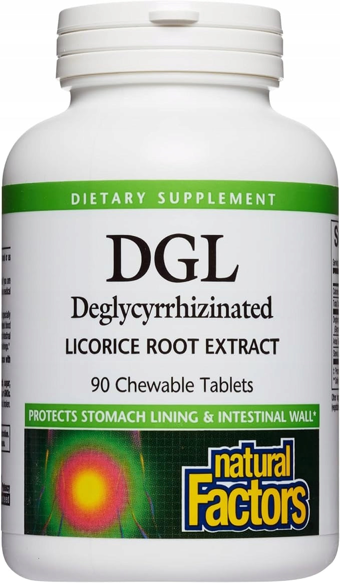 Natural Factors DGL LICORICE EXTRACT 90 lozenges