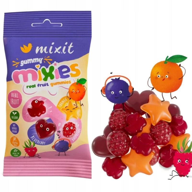 Natural Fruit Gummies Mixies Without Added Sugar for Children Mixit 35g