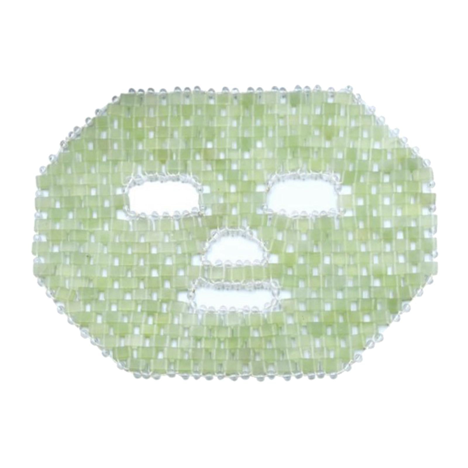 Natural Jade Stone Sleep Mask Face Masks Cold Therapy Facial Massager Eye Color multicolor