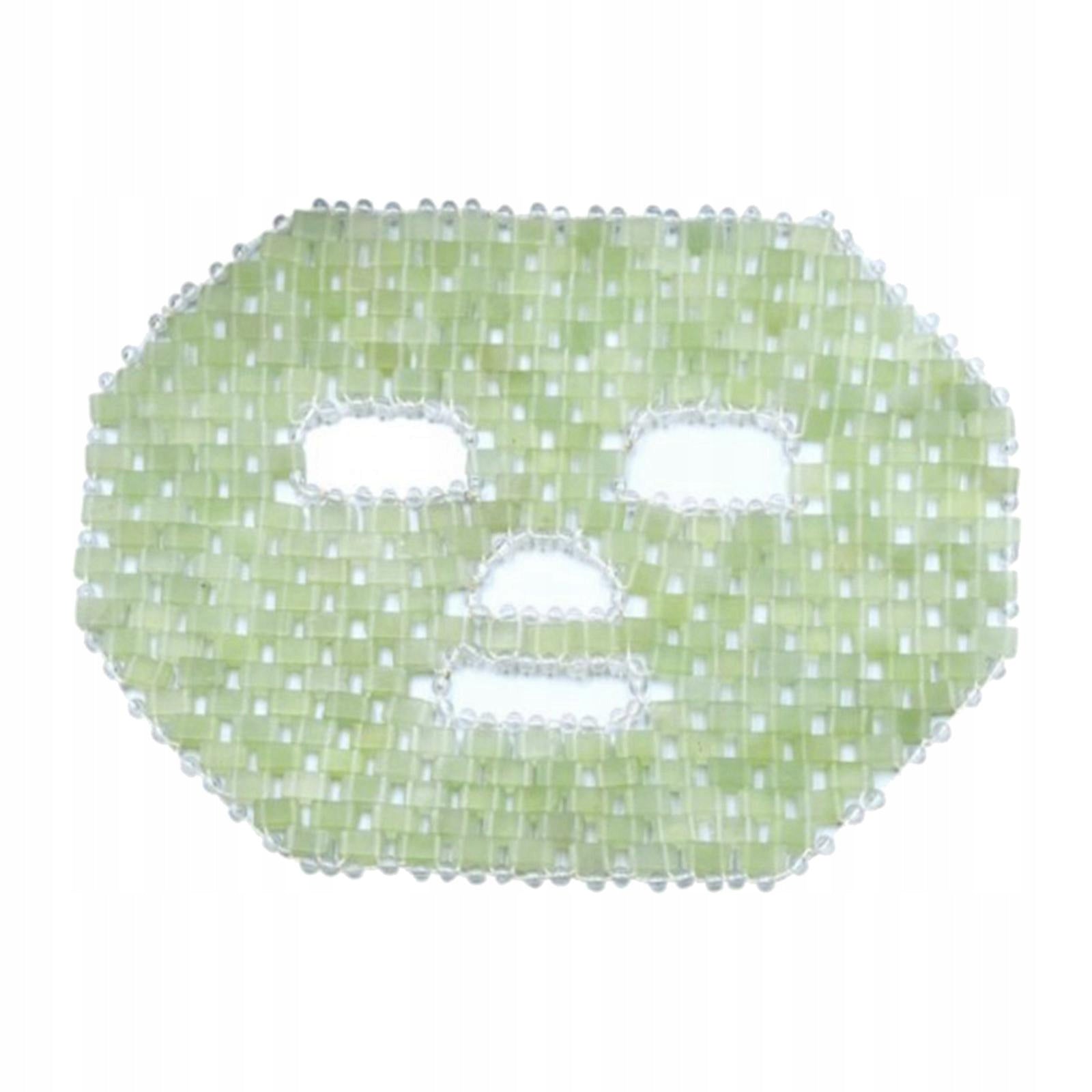 Natural Jade Stone Sleep Mask Face Masks Cold Therapy Facial Massager Eye