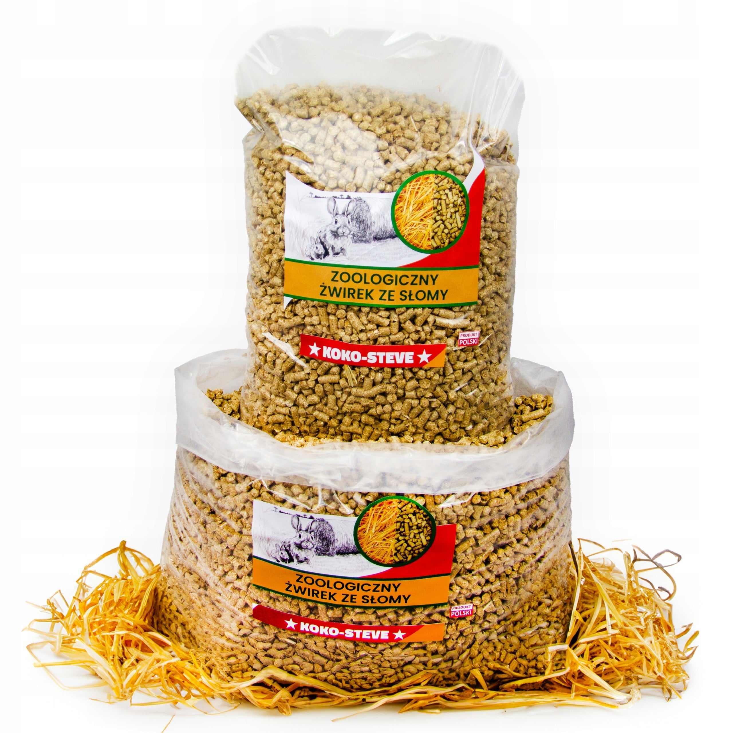 Natural Organic Cat Litter with BIODEGRADABLE STRAW ECO 15kg Product weight 15 kg