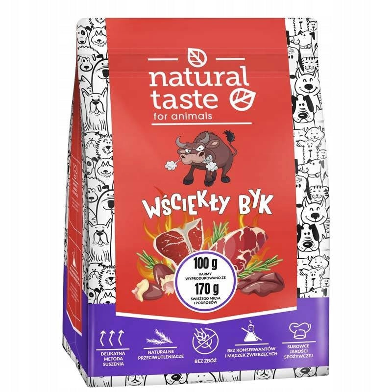 Natural Taste Angry Bull Valley Dry Dog Food 5 kg Product weight 5 kg