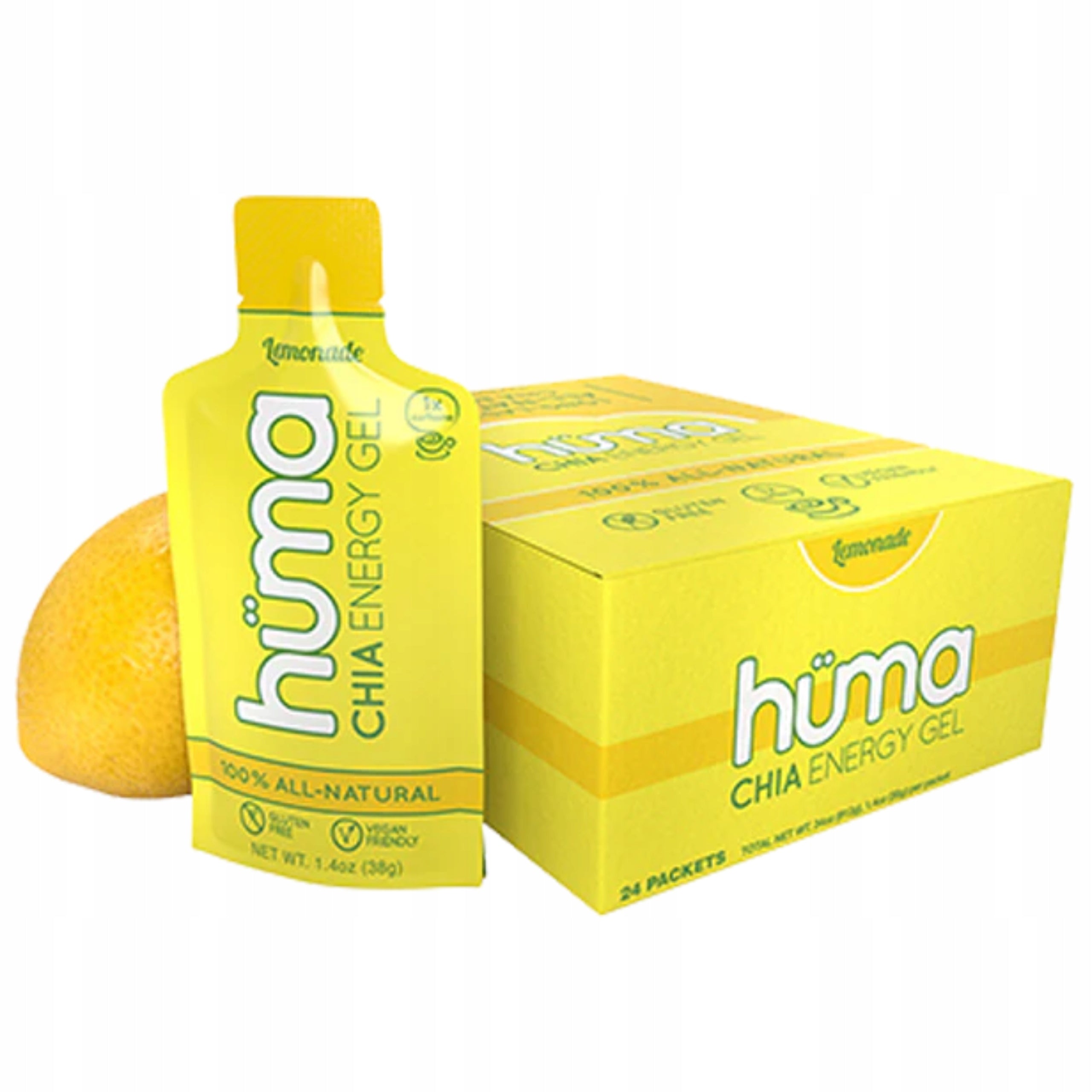 Natural energy gel Huma Gel - lemonade (with caffeine) Packaging status original