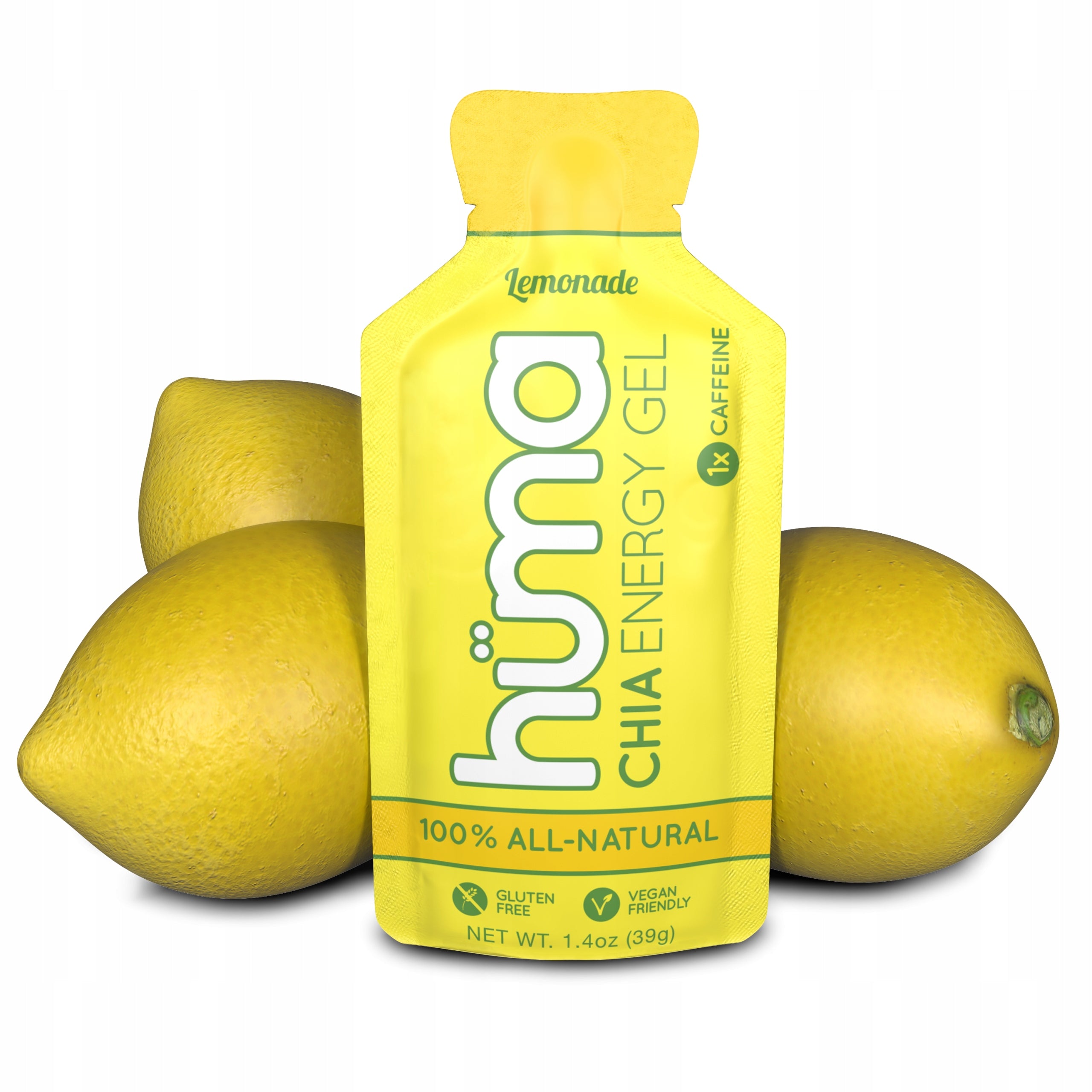 Natural energy gel Huma Gel - lemonade (with caffeine)