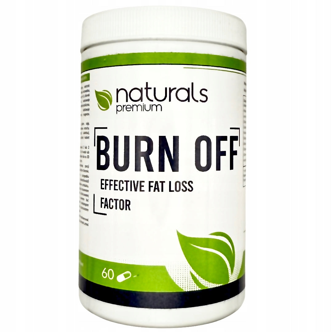 Naturals Premium Burn Off 60 kaps. fat burner thermogenic reduction TOP Packaging status original