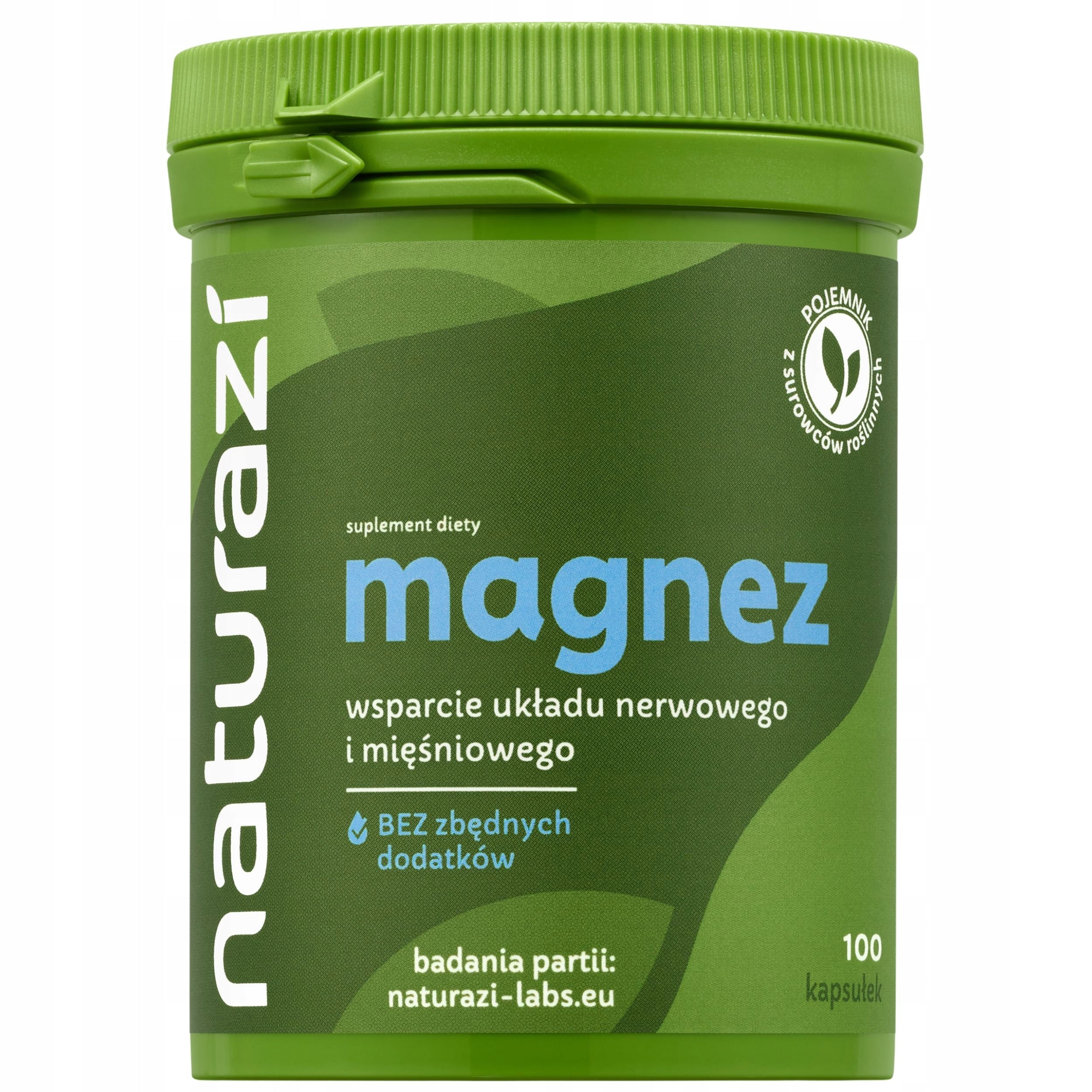 Naturazi Magnesium citrate + B6 - 100 capsules - TESTS CONTENTS