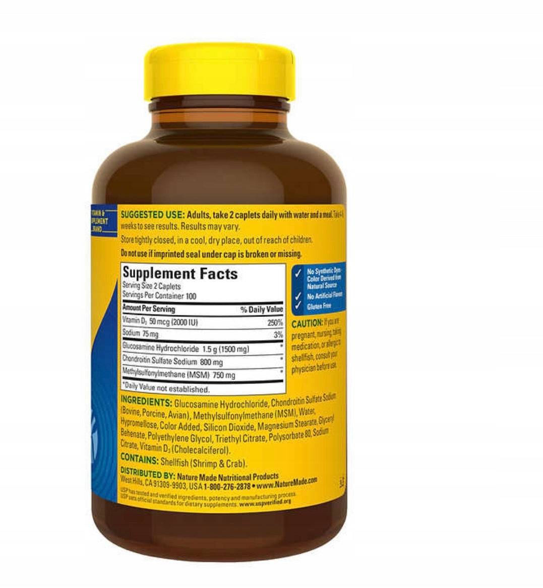Nature Made Triple Flex Strength z D3 200 szt usa Expiration date at least 1 year from the date of purchase