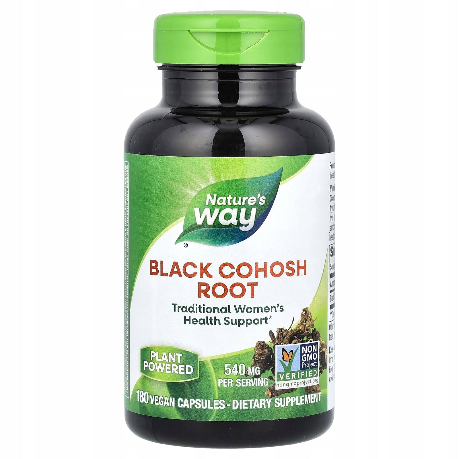 Nature's Way, Black Rhizome, 540 mg, 180 Vegan Capsules