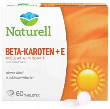 Naturell Beta-carotene + E Vitamins 60 tablets
