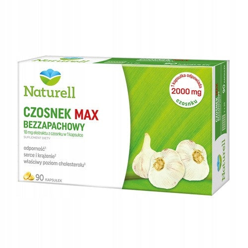 Naturell Garlic Max Unscented, Capsules, 90 Pack