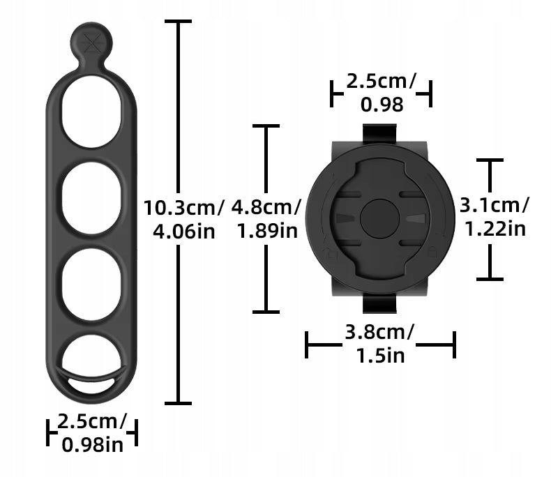 Navigation Counter Holder 360 Garmin Edge Magene For MTB Road Steering Wheel Manufacturer code Uchwyt 360 obrotowy do licznika Garmin Magene