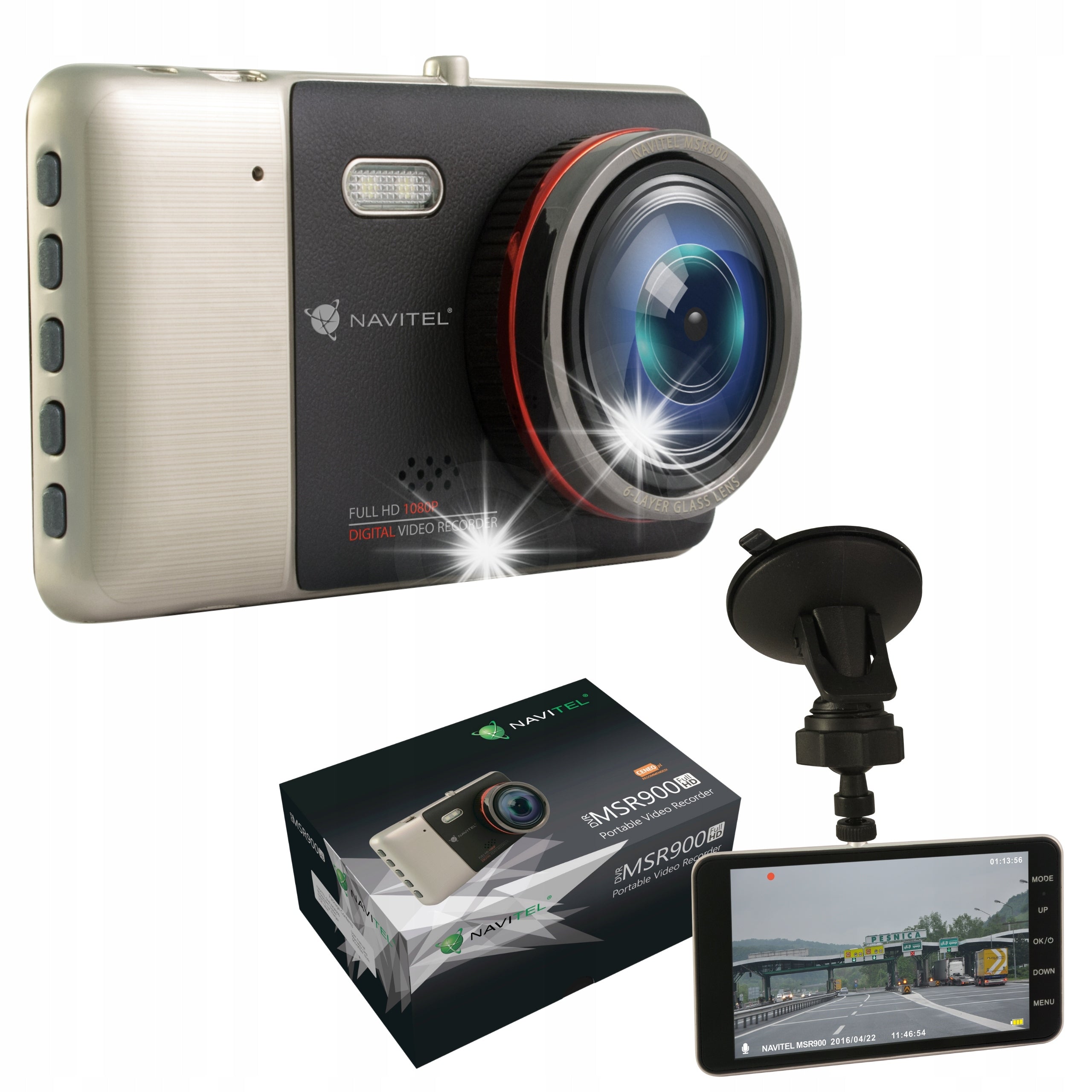 Navitel MSR900 Driving Recorder Video Car Camera G-Sensor Full HD
