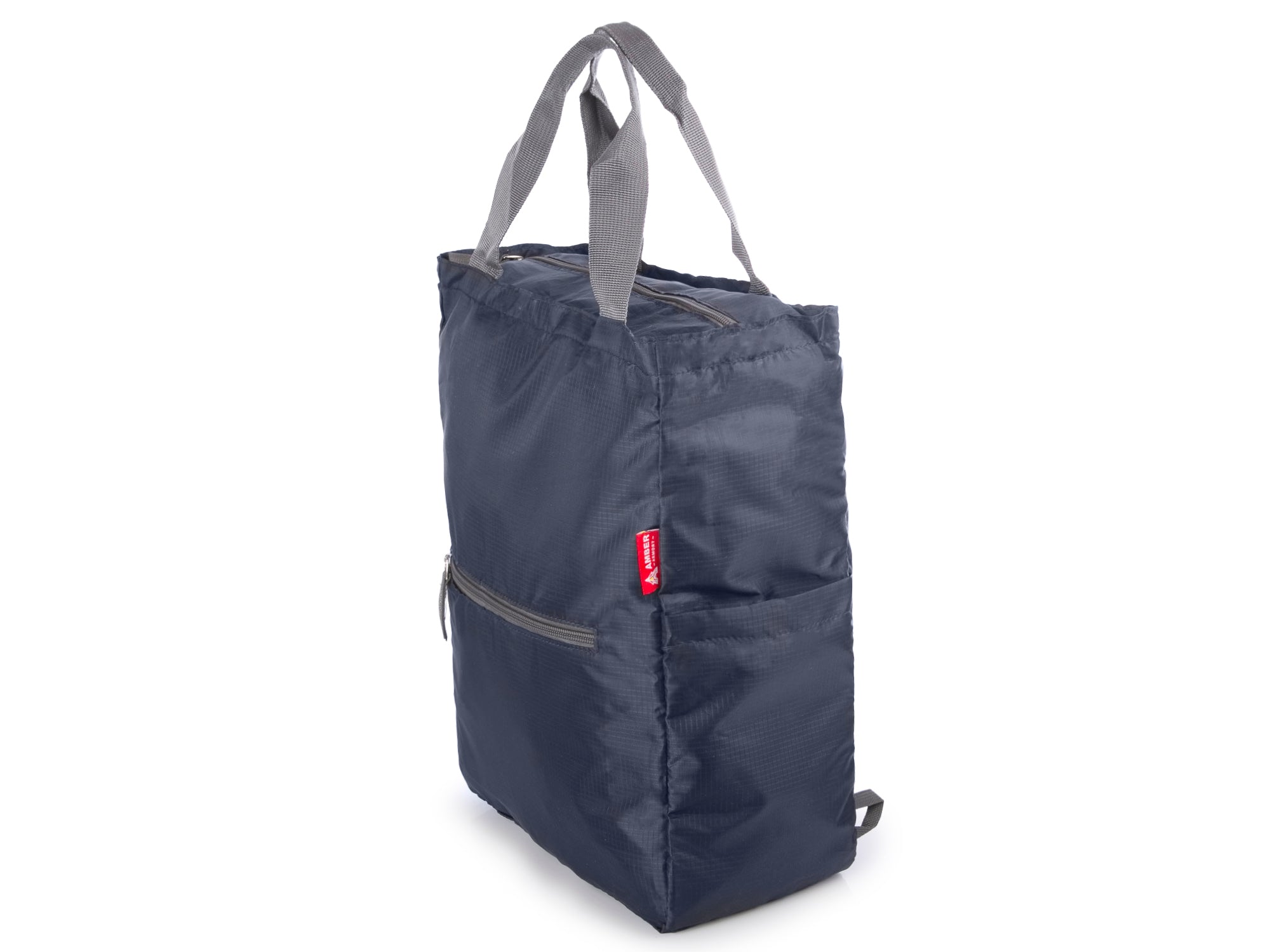 Navy Blue Folding Backpack for Small Bag Material Lightweight Amber Armory Packaging status original