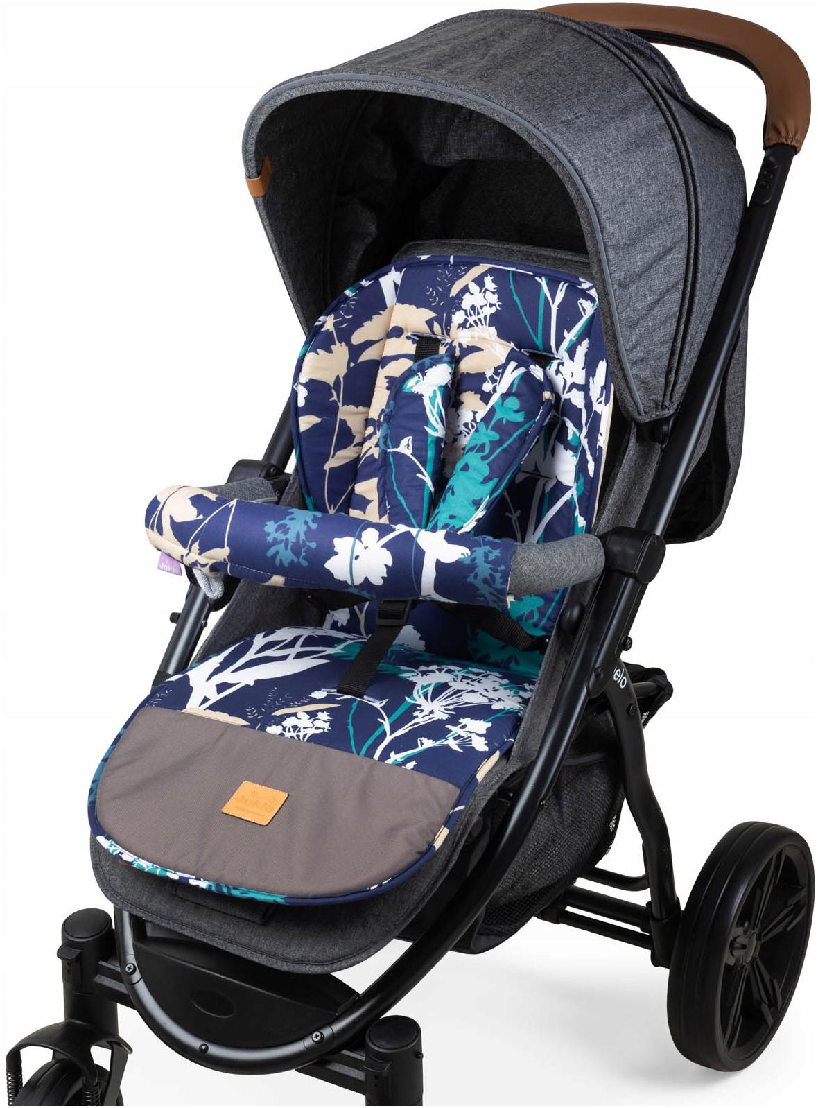 Navy Blue JUKKI Double Sided Stroller Insert