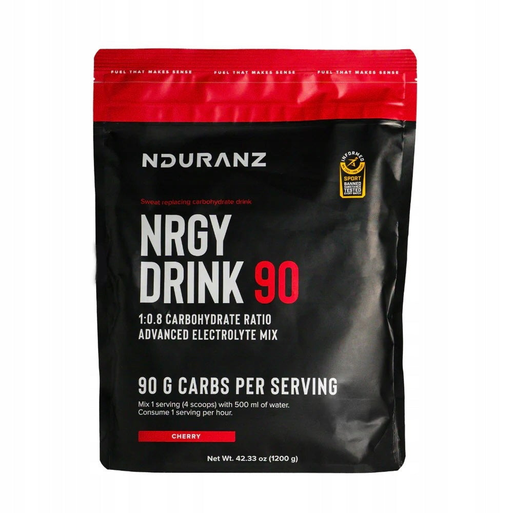 Nduranz Nrgy Unit Drink 90 1200g Carbohydrates Isotonic Cherry Flavour Packaging status original