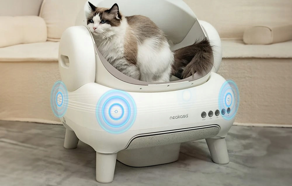 Neakasa M1 PLUS automatic self-cleaning litter box odor control white Trade name Inteligentna samoczyszcząca kuweta dla kota Neakasa