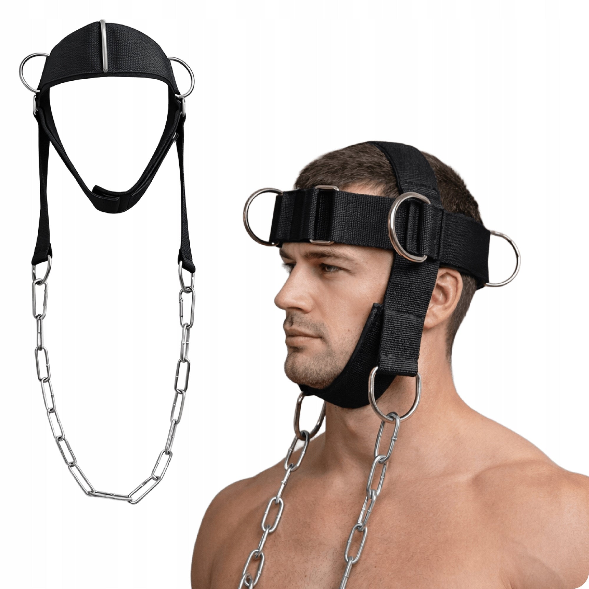 Neck Belt Exercise Muscles Nose Crown Harness Fitness Strengthening Training