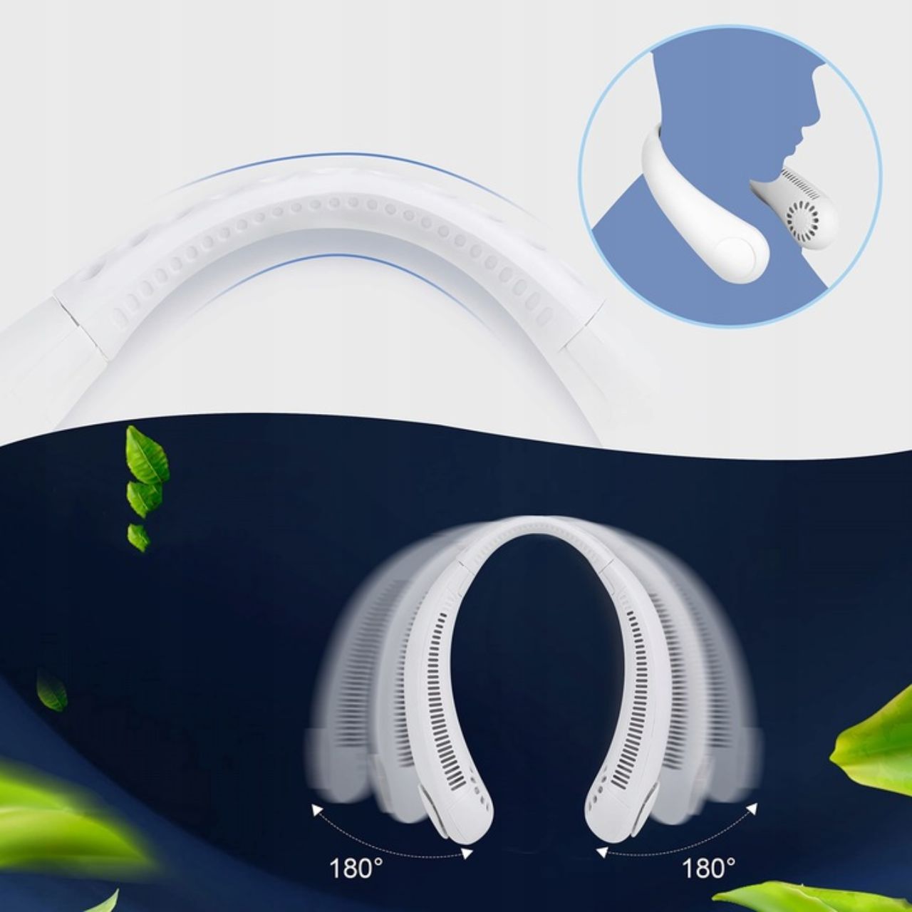 Neck Fan Windmill Wireless Portable Flexible Ventura 8h Functions tilt angle adjustment