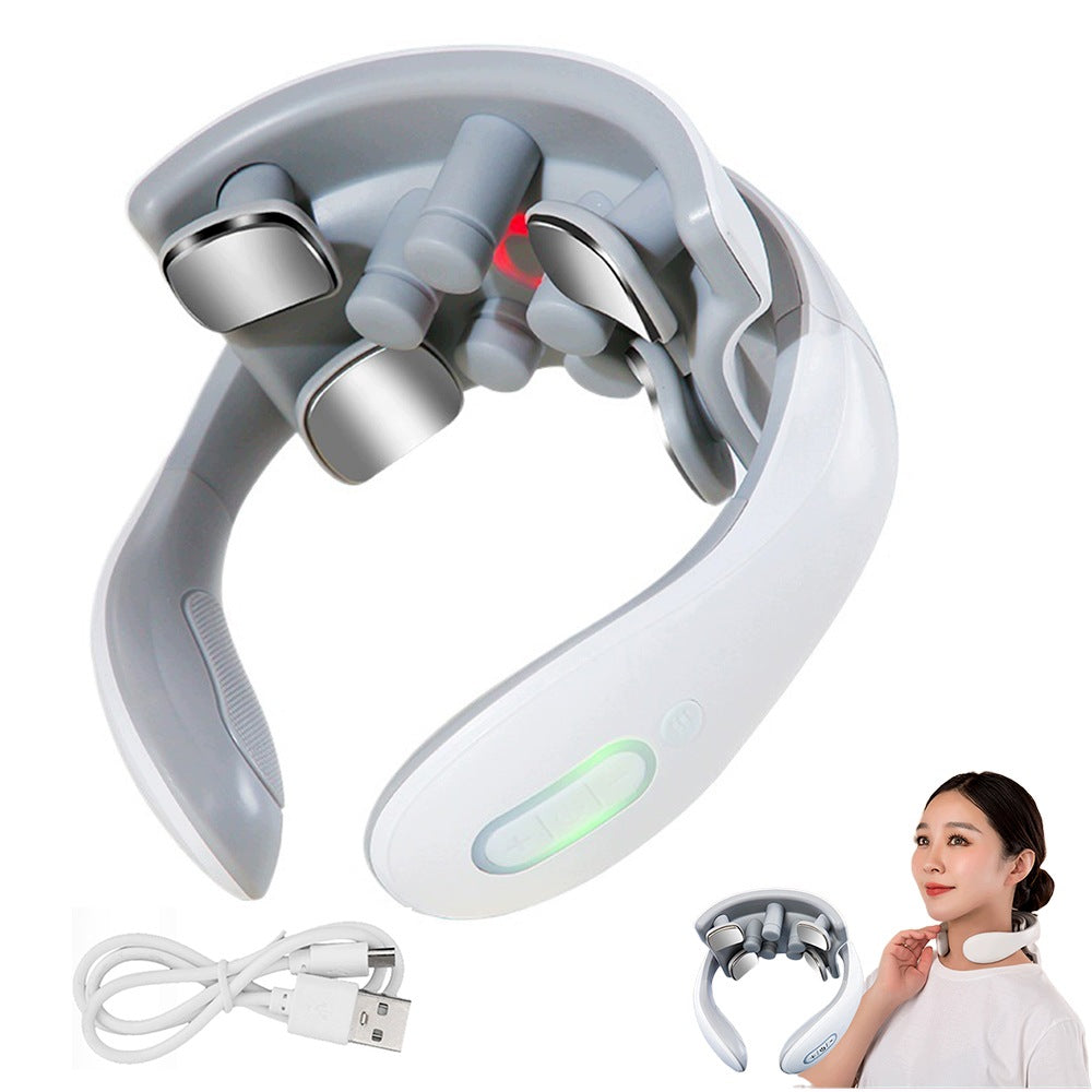 Neck Massager Electric Massager 4 Heads Pulse Massage Heat Function