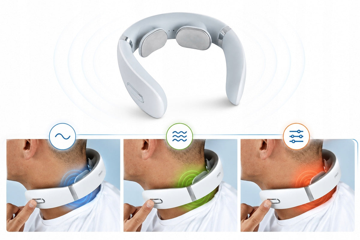 Neck Massager Neck Electromagnetic Heated Wireless Massager Medical device no