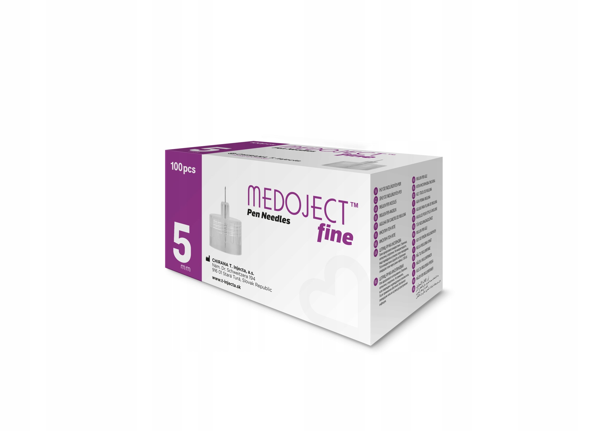 Needles for pen Medoject Fine 31G 0,25 x 5 mm 100 pieces