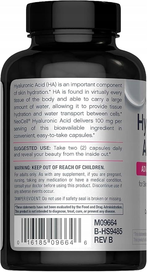 NeoCell Hyaluronic Acid – 100 mg Per Serving, 60 Capsules Brand Neocell