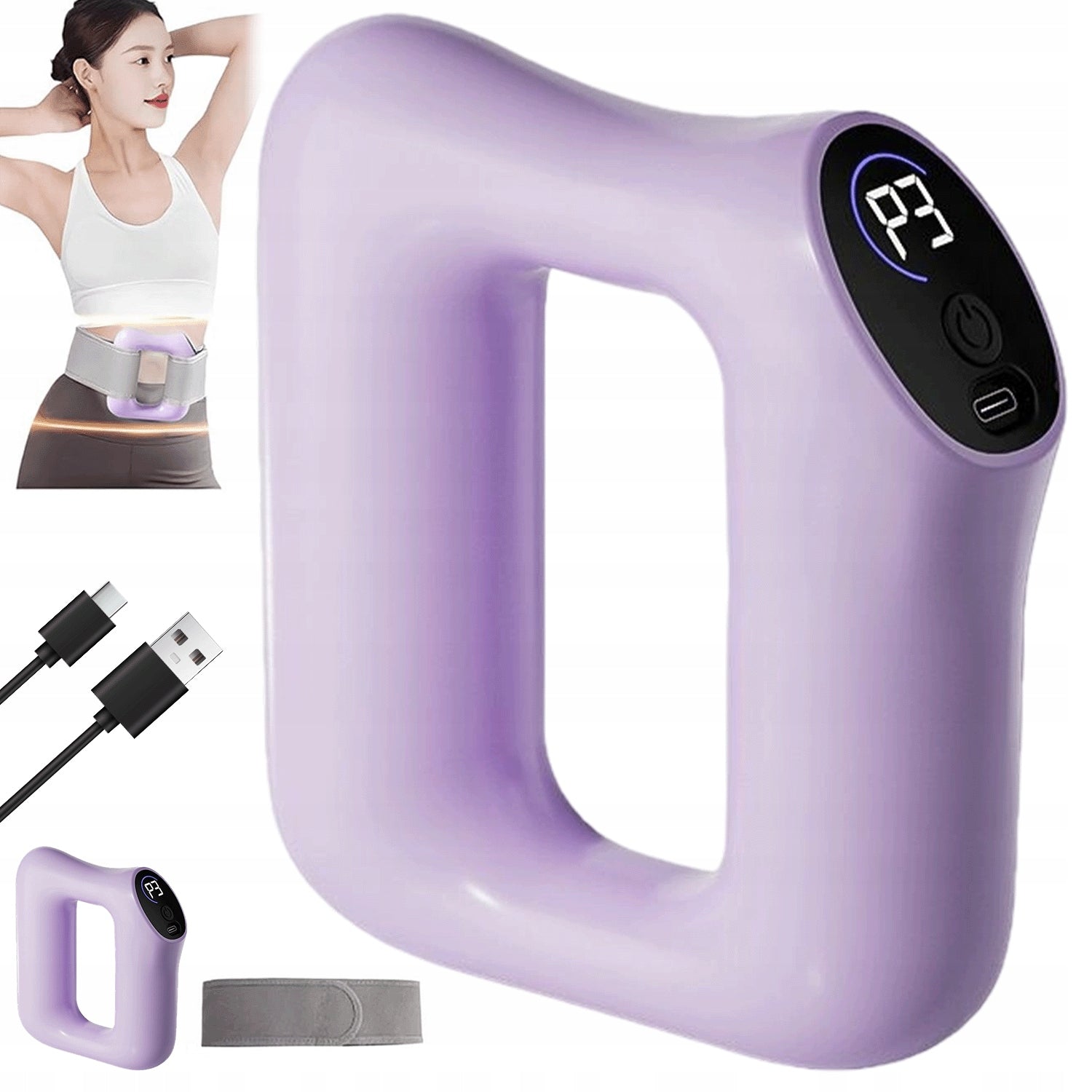 Neoprene Slimming Belt With Quiet Motor And Fast Charging