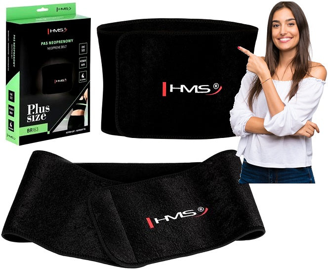 Neoprene Slimming Lumbar Belt for Abdominal Spine Exercises Color black