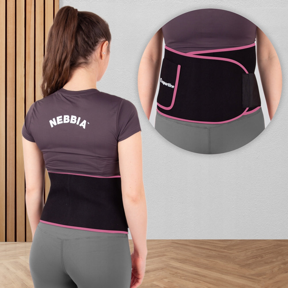 Neoprene slimming lumbar belt size L Color black