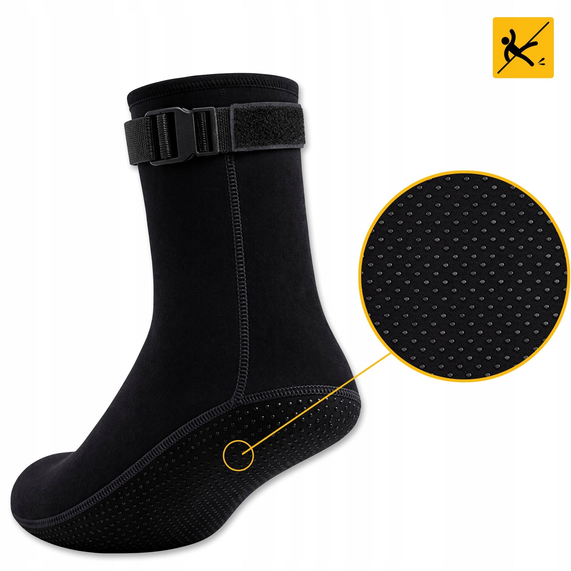 Neoprene socks for water VARG walrus swimming diving Roz L Cut mid-calf