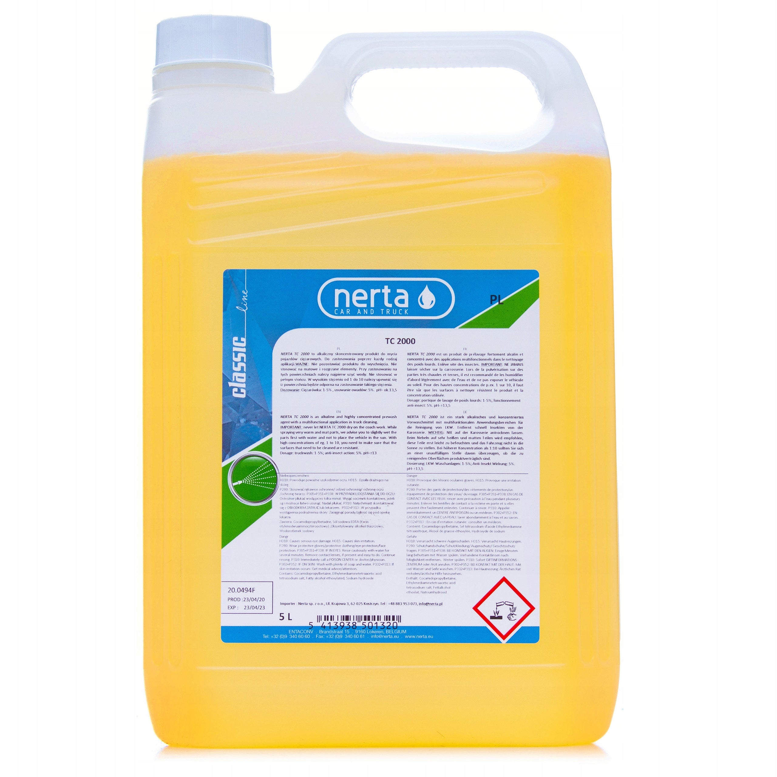 Nerta TC 2000 5l active foam for car washing Manufacturer's catalog number 300-0005-TR2000-01