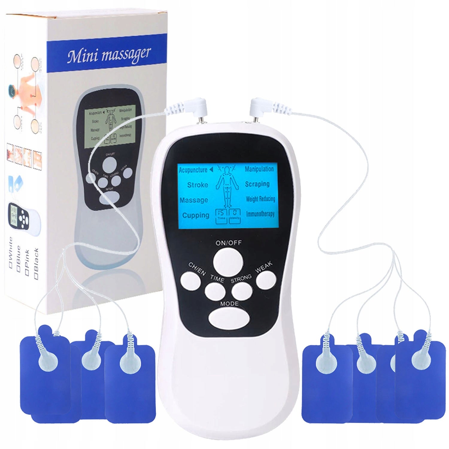 Nerve and Muscle Electrostimulator for Pain TENS MASSAGE - Meridian Massager