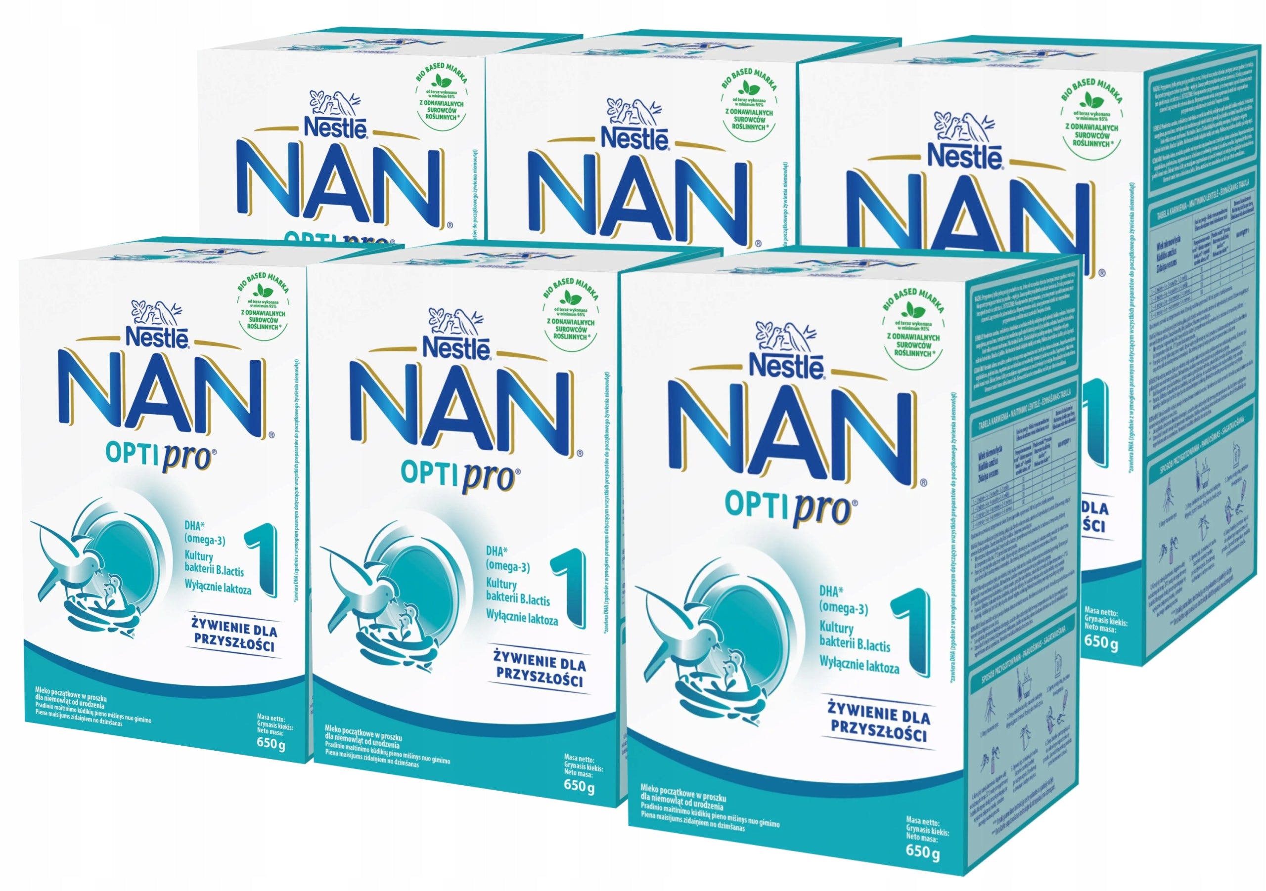 Nestle NAN OPTIPRO 1 Initial milk for infants 0 - 6 months 6x 650 g