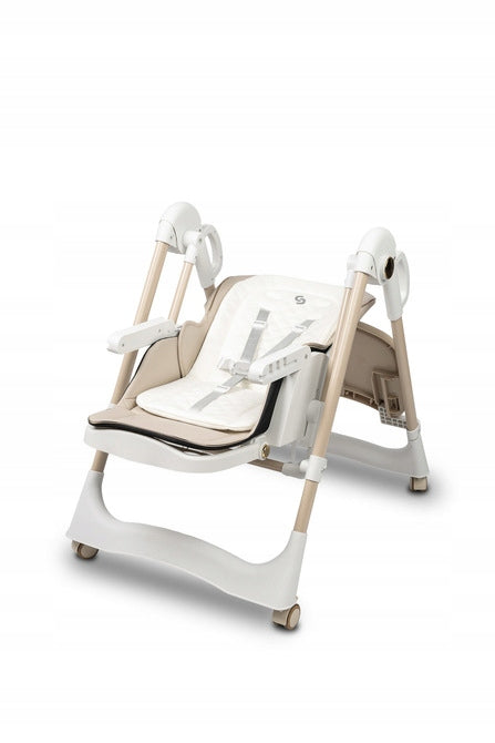 Nesto Beige Highchair Color shades of brown and beige