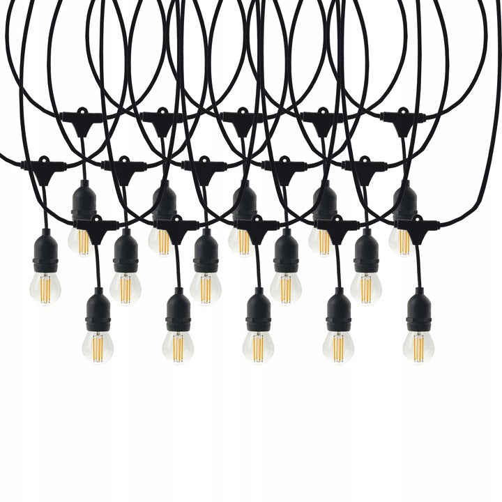 Network GARLAND 230V Garden Chain 10m E27+10x LED Filament BULBS Packaging status original
