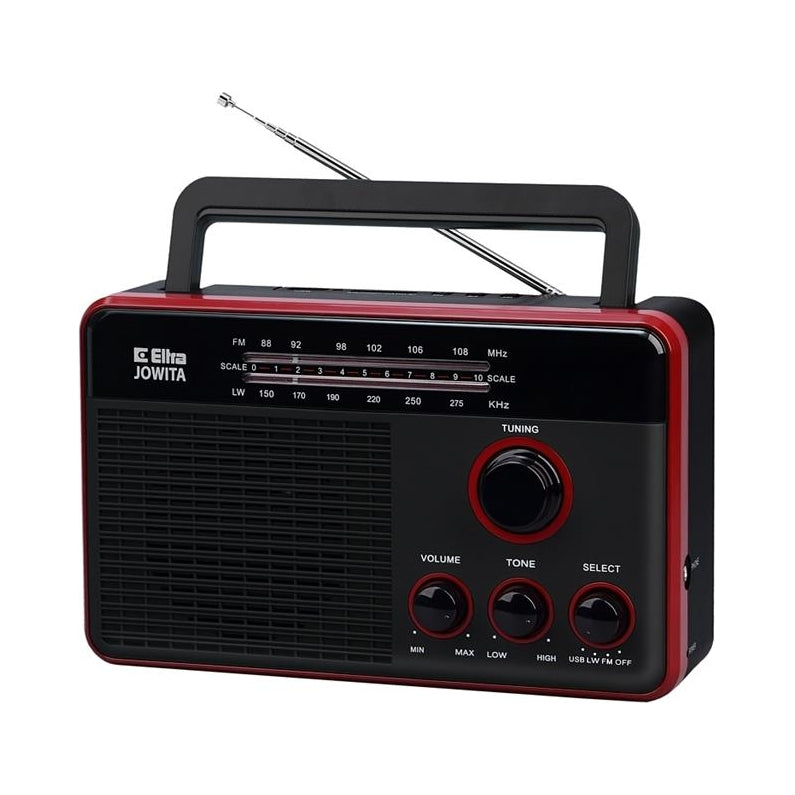 Network and battery radio Eltra Jowita 820U FM, LW black headphone input