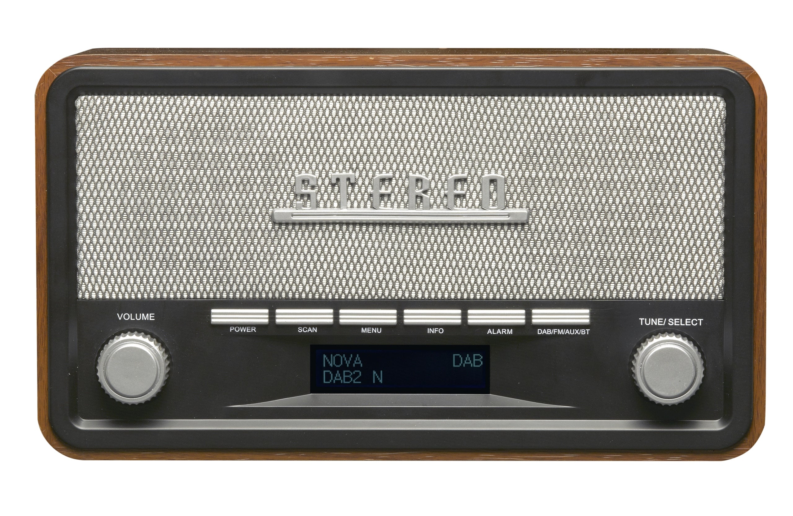 Network-battery radio Denver DAB-18 – retro DAB+/FM radio with Bluetooth Packaging status original